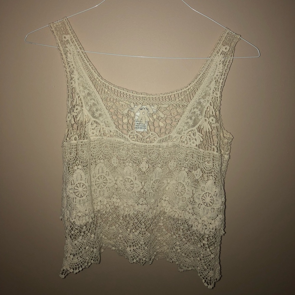 Lace tank top